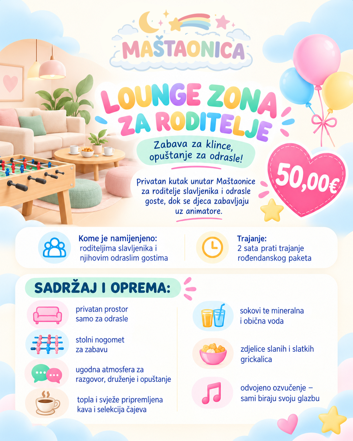 Lounge za roditelje